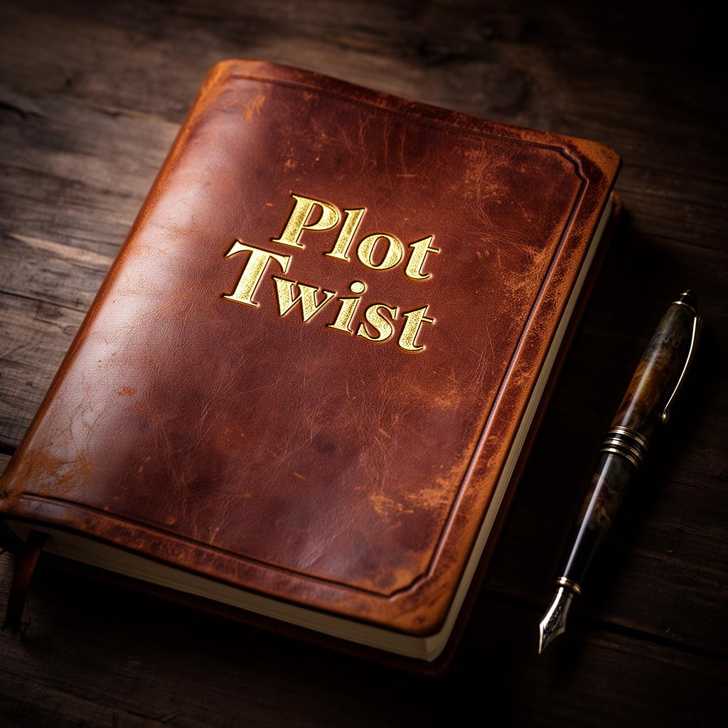 Plot Twist - Leather-Bound Journal